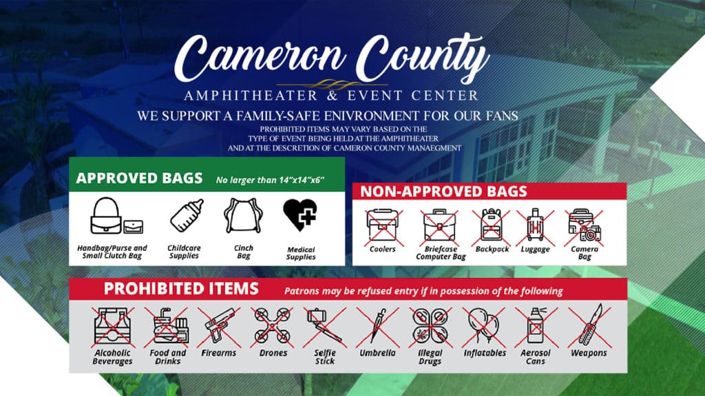 - Prohibited Items - Cameron County Amphitheater and Event Center