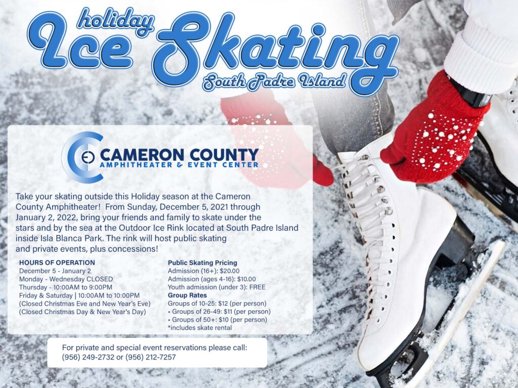 Holiday Ice Skating at South Padre Island! - Cameron County Amphitheater and Event Center